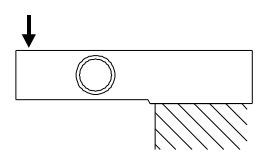 剪切梁式稱重傳感器CAZF-W130A受力方式圖