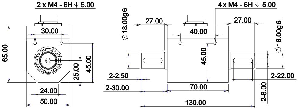 動態(tài)扭矩傳感器CAZF-TD130外形尺寸 動態(tài)扭矩傳感器CAZF-TD130外形尺寸